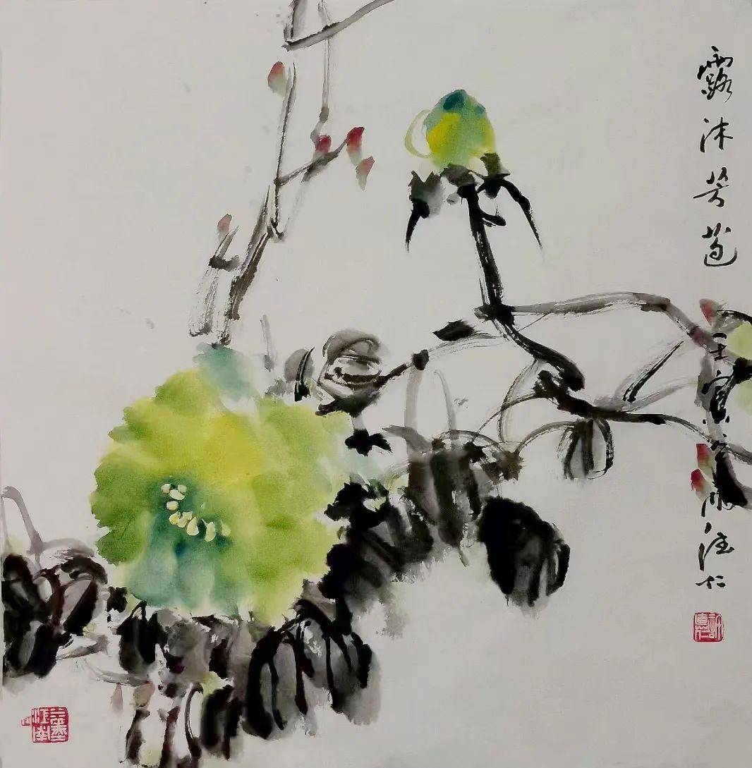 《书画南北方》心里的风景——许德仁中国画作品线上展_先生_荷花