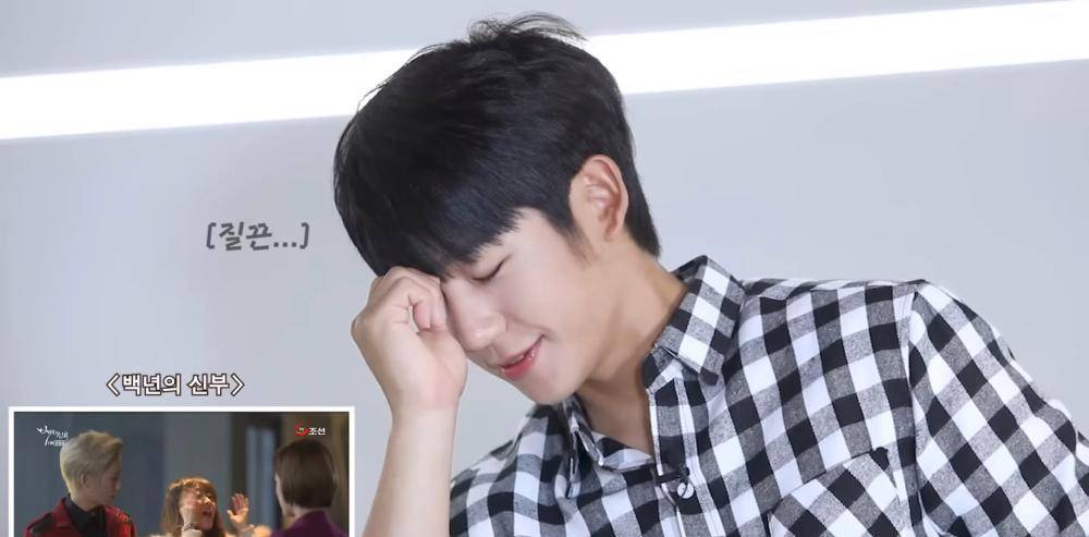 着是丁海寅出演的第一部电视剧《百年的新娘》,他在剧中饰演一个偶像