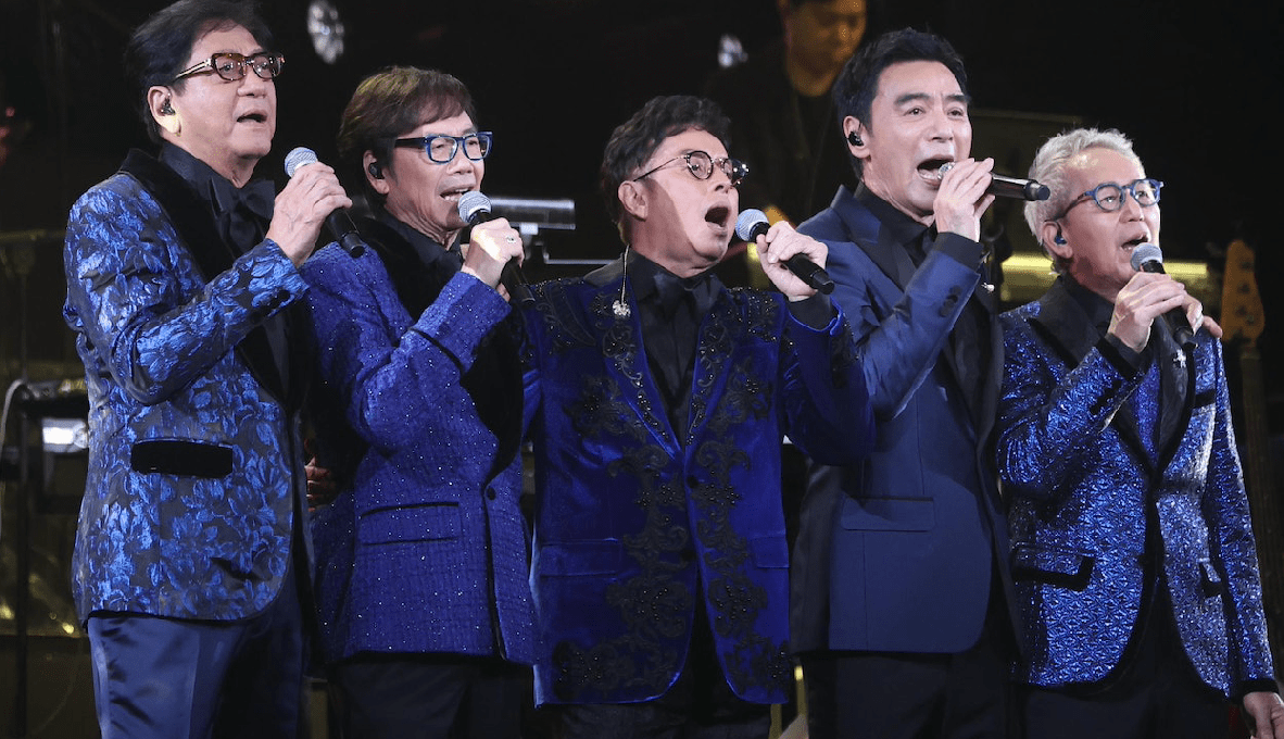 温拿乐队举办告别演唱会,钟镇涛19岁女儿做嘉宾,邱淑贞夫妇捧场_演出