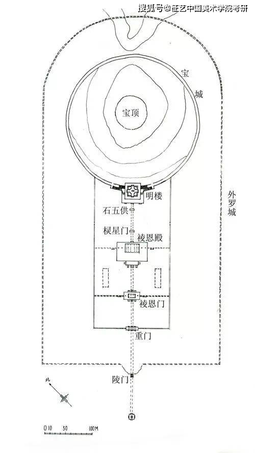 定陵结构图片