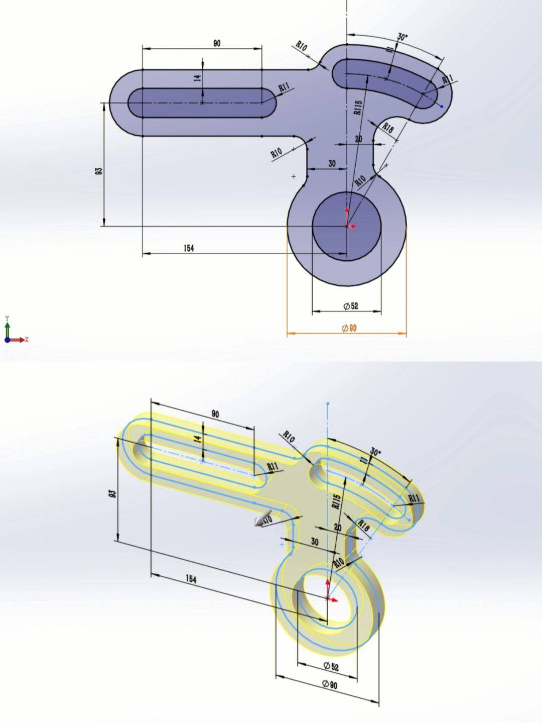 solidworks转为CAD图图片