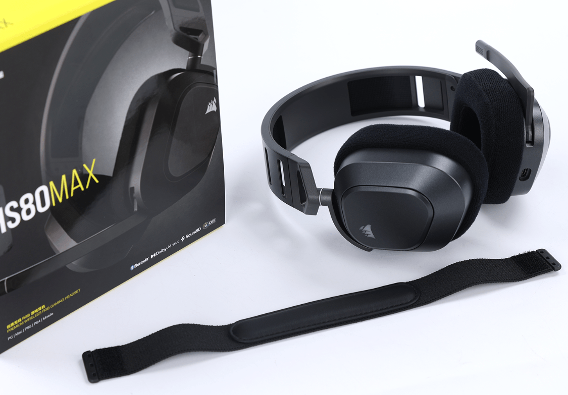 美商海盗船hs80 max无线耳机分享_玩家_设计_支架