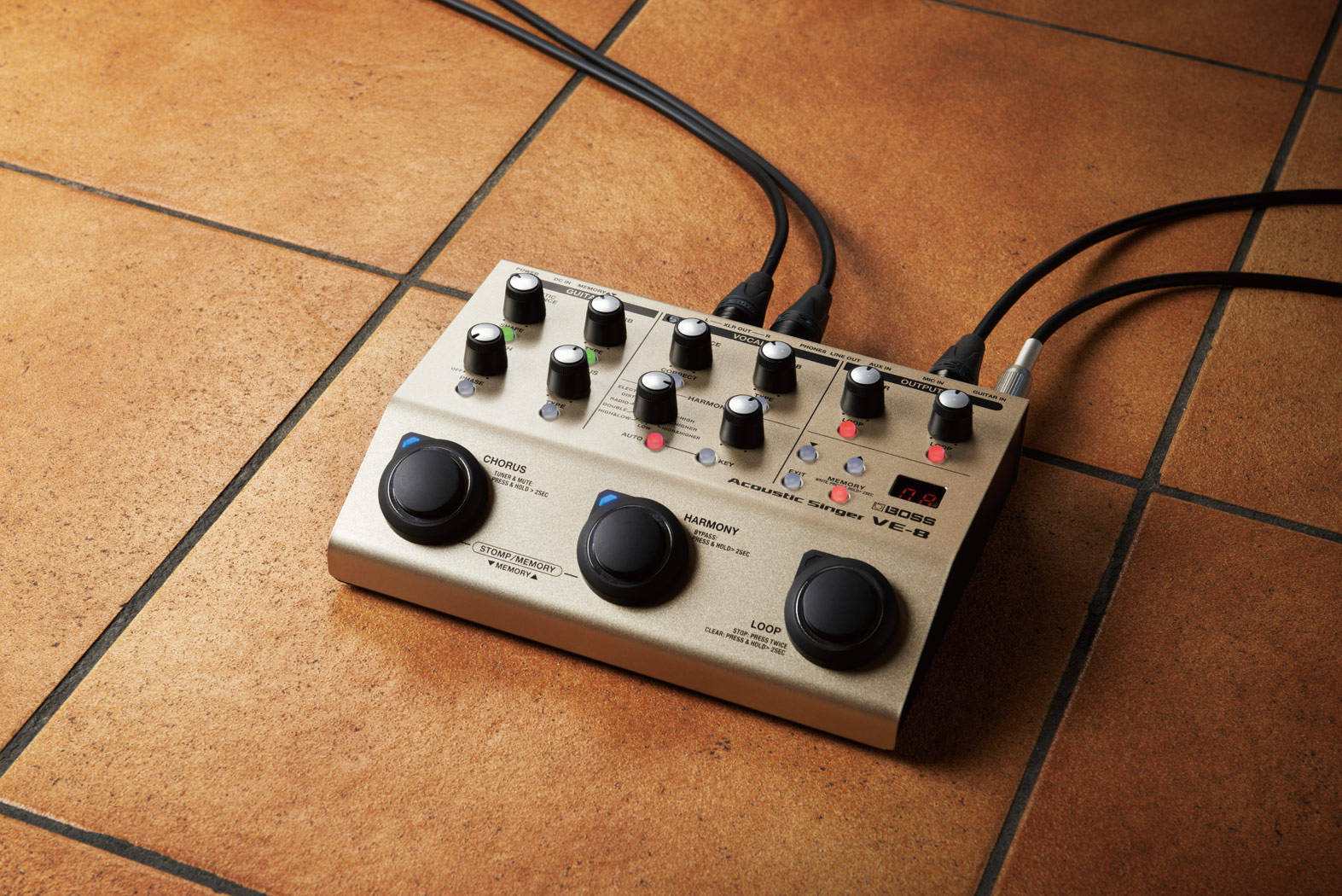 aa演播室直播设备bossve-8 人声/木吉他效果器_功能_进行_音色