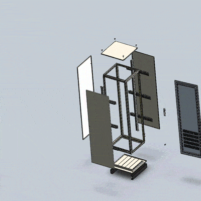 机箱机柜成品最后一步就是装配了.