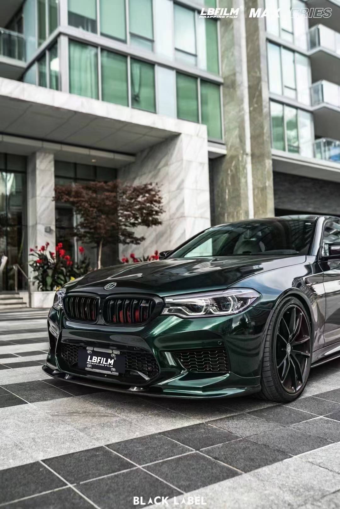 宝马m5-lb改色膜原厂漆祖母石绿,一款神秘的绿色_搜狐汽车_搜狐网
