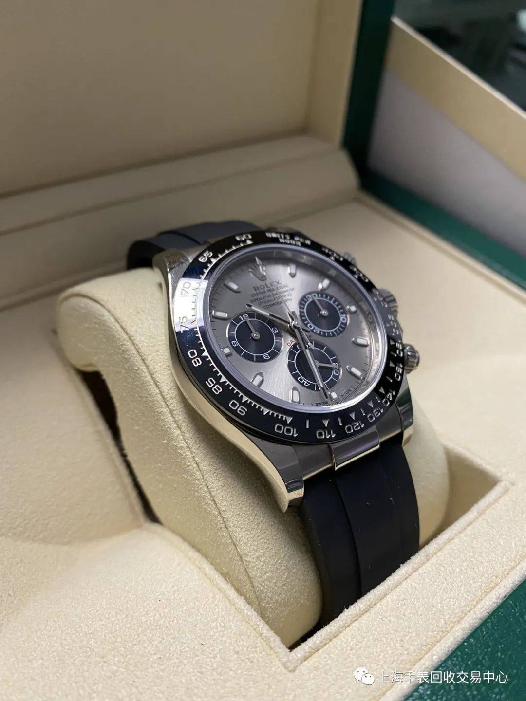 劳力士116519水泥灰迪通拿低调优雅18k白金.