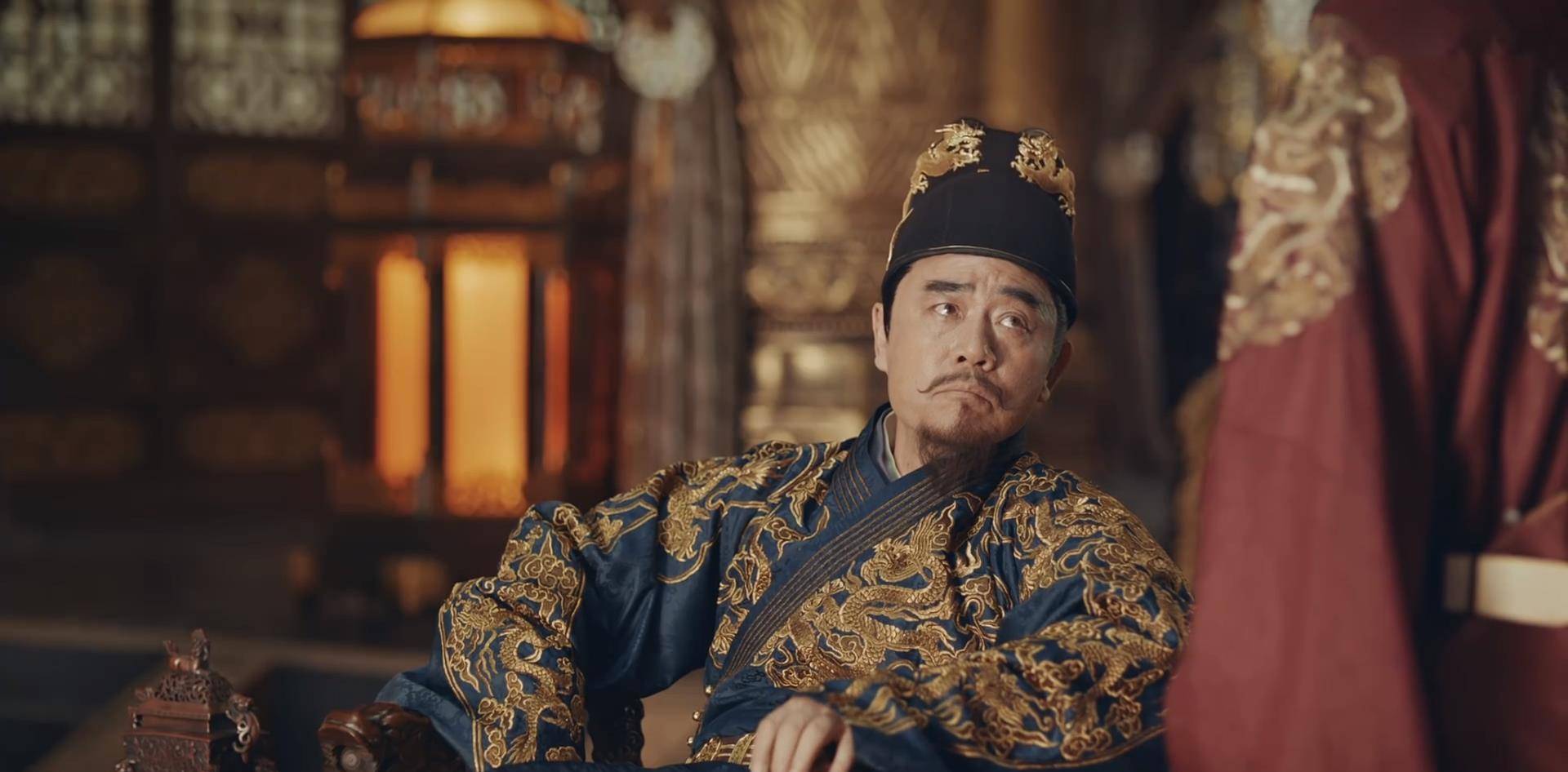 (《山河月明》陈宝国饰演的朱元璋)而汤和选择明哲保身,谨言慎行,主动