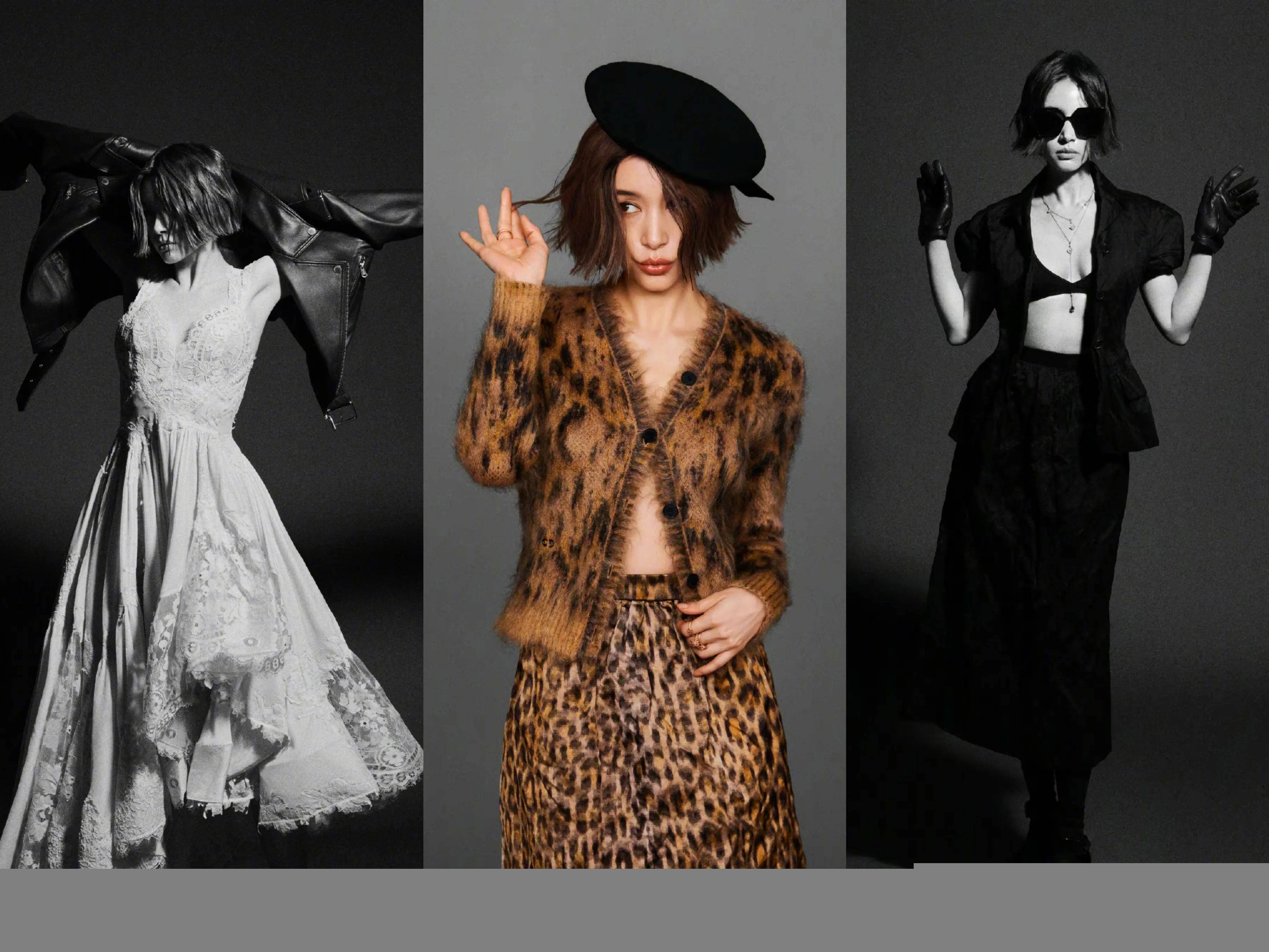 王子文首次登上时尚cosmo封面真空豹纹大秀好身材,气场2.