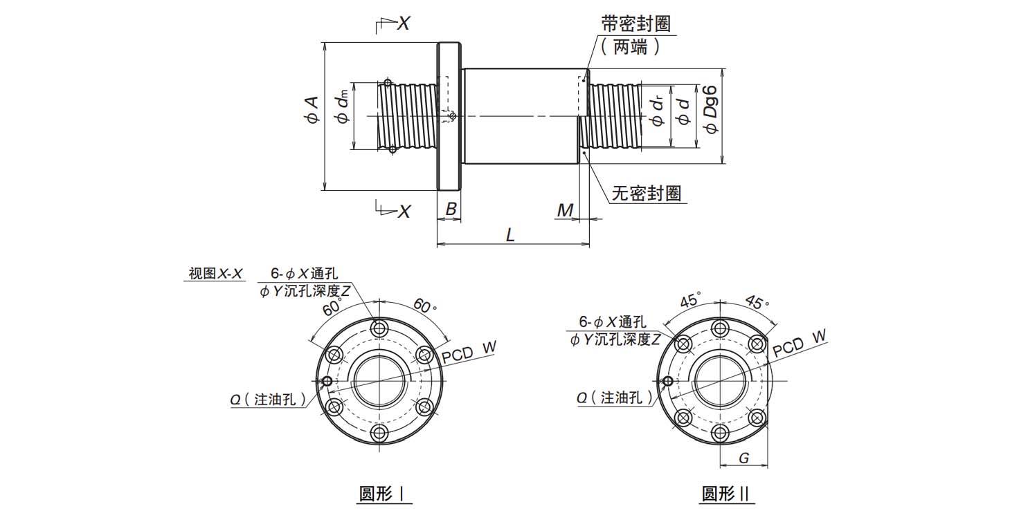 nsk 滚珠丝杠 nsk 标准螺母滚珠丝杠 内循环式滚珠丝杠-sfd10010-6