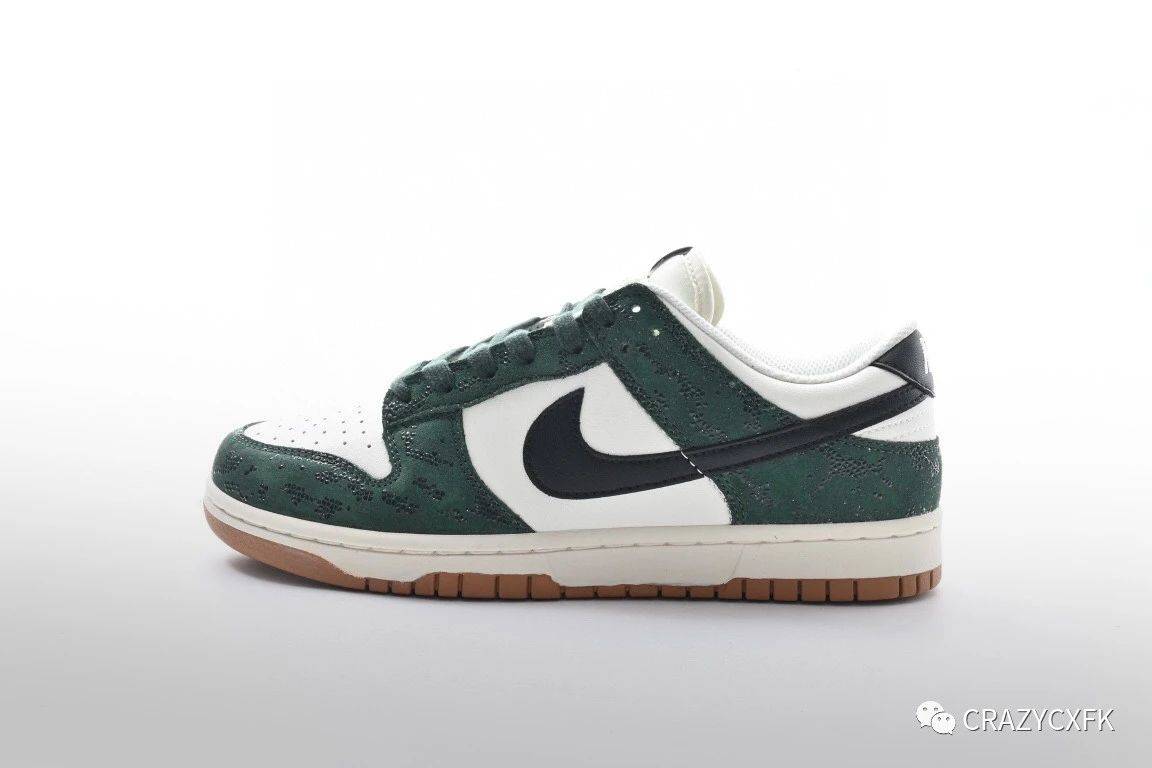 耐克nike dunk sb low green snake 白绿蛇纹低帮运动板鞋_白色_框架