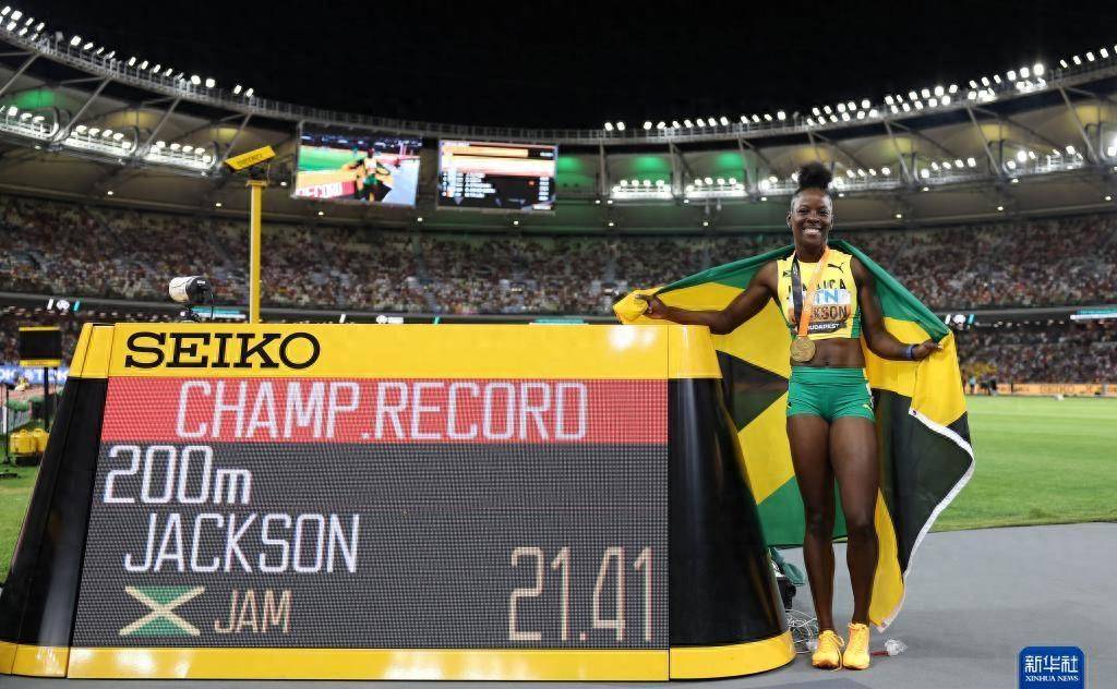 田径世锦赛-女子200米:牙买加选手创赛会纪录夺冠_杰克逊_谢丽卡_新华