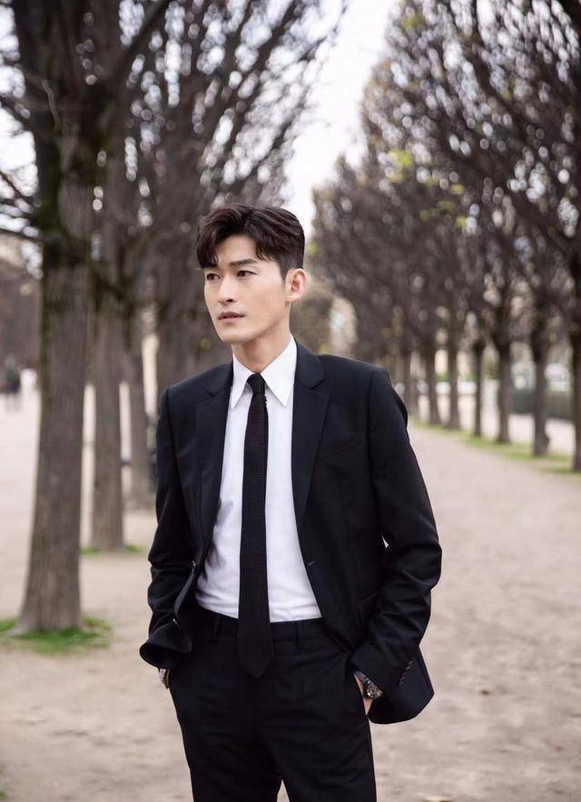 张翰穿黑色西装,帅气有度,满屏大男孩的气场_阳光_其他_风格