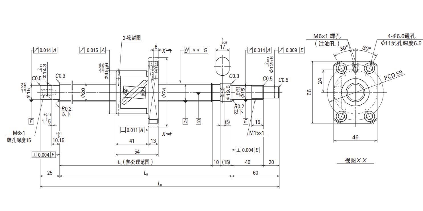 nsk 滚珠丝杠 小型fa系列 ma.fa.