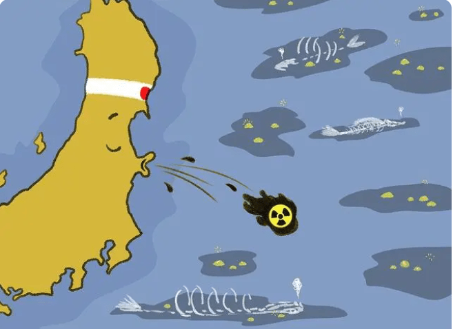 日本排放核废水讽刺图片