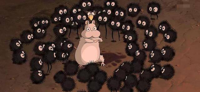 《千与千寻》可爱的煤球精灵,前身或许是被汤婆婆惩罚的小孩子_宫崎骏