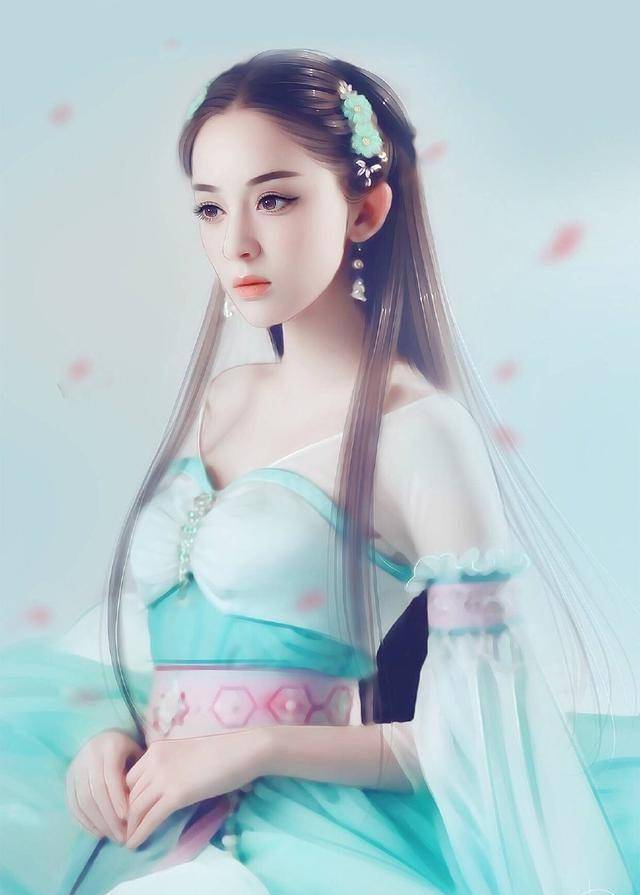 好美的明星手绘古装图,你能认出几个?_真人_美女_热巴
