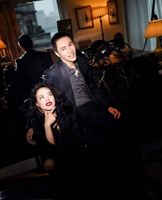 陈坤给舒淇庆生,晒照中黑色西装气质十足,两人是圈内至交好友_照片