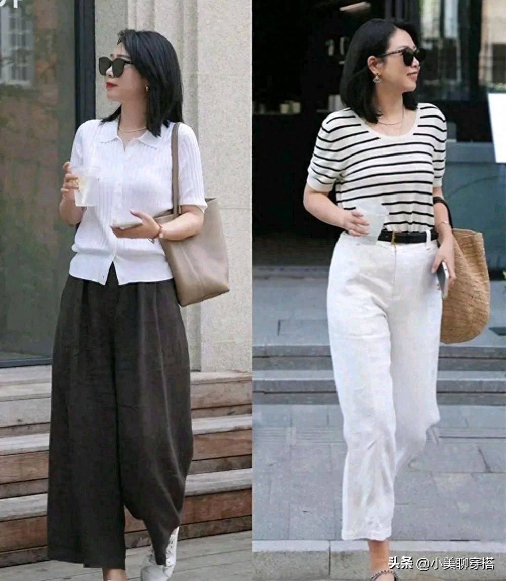 4050女人避免油腻感,那就让穿搭变得简约高级起来_衬衫_女生_裙子