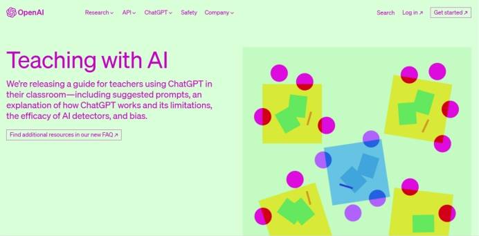 ChatGPT助力教师创新教学：OpenAI发布使用指南