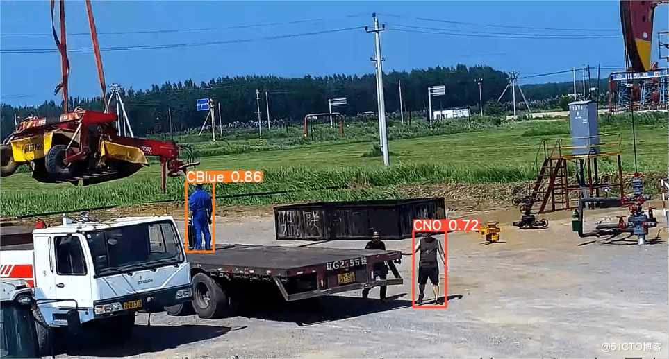 Lnton羚通视频分析算法平台反光衣穿戴识别检测 安全帽算法检测系统