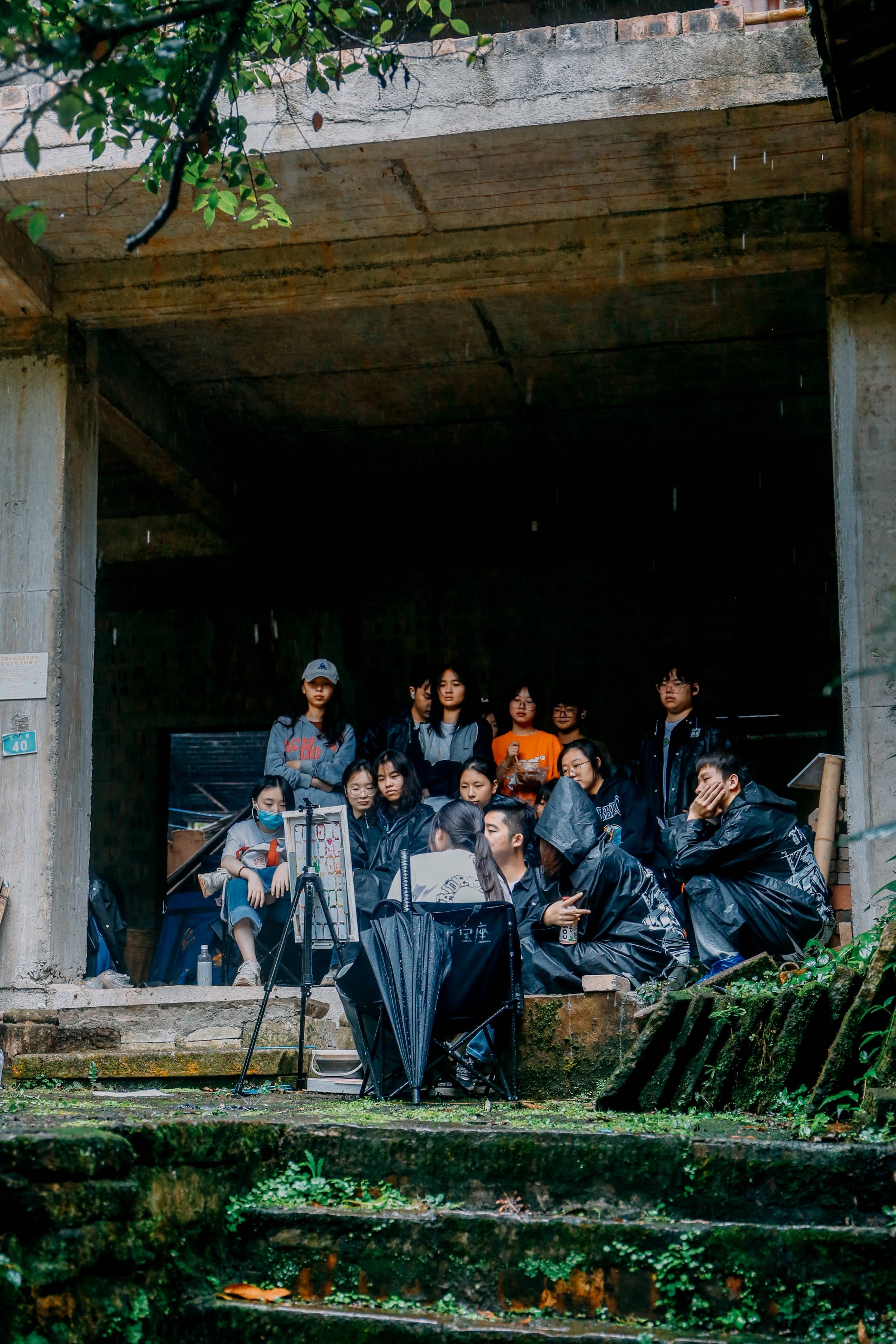 成都首创画室写生纪实_古镇_风景_色彩