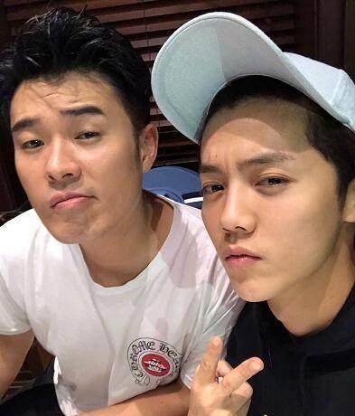 陈赫生日跑男队不断塑身晒黑照,却输给了何炅的心灵鸡汤_鹿晗_照片