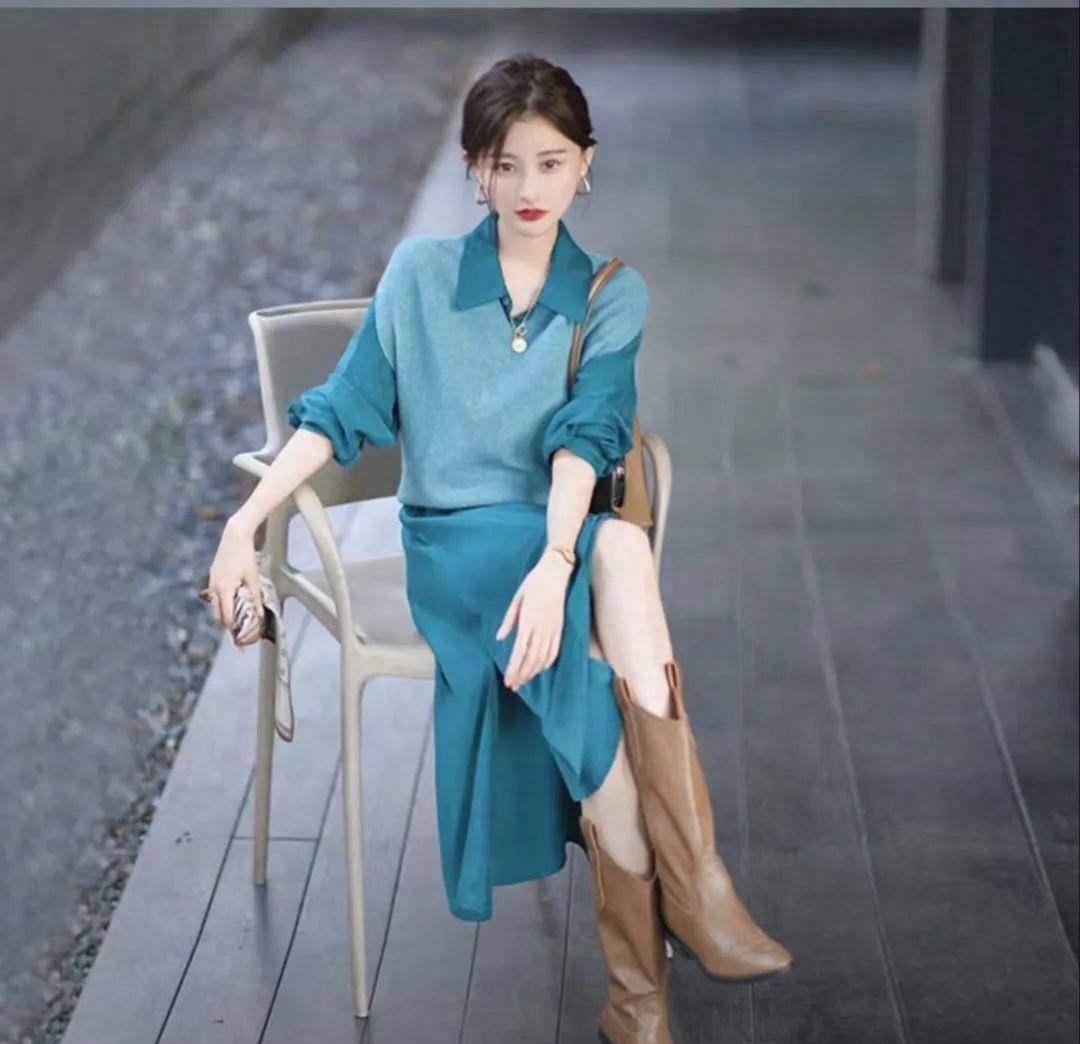 优雅时尚的搭配孔雀蓝,7套抢眼颜色,适合所有肤色显得更白_组合_感觉