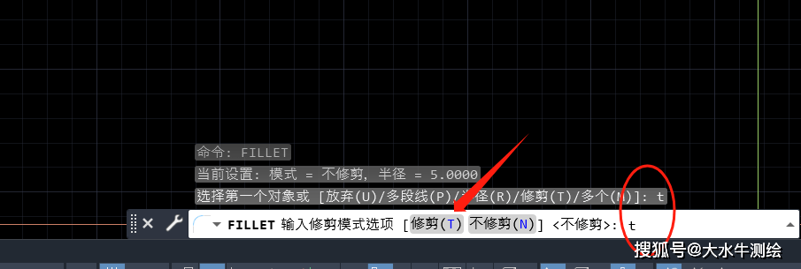 cad倒角后,原来的角还存在要怎么处理?_修剪_操作_进行了