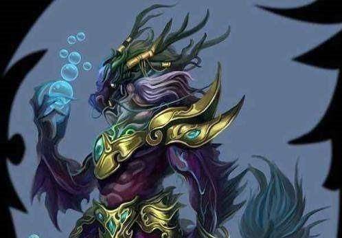 传说其蟒头人身,踏黑龙,缠青蛇;善操纵,洪荒水势,号称水神.