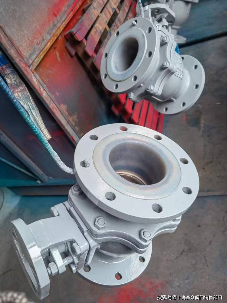 法兰式衬氟法兰球阀q41f4 q41f46 铸钢不锈钢 内衬四氟_球体_阀门