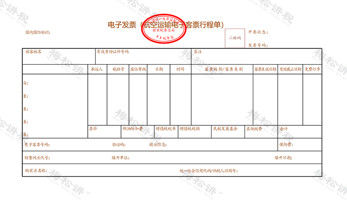 发票,由销售方在开票时准确填写旅客运输服务,民航铁路等特定业务的
