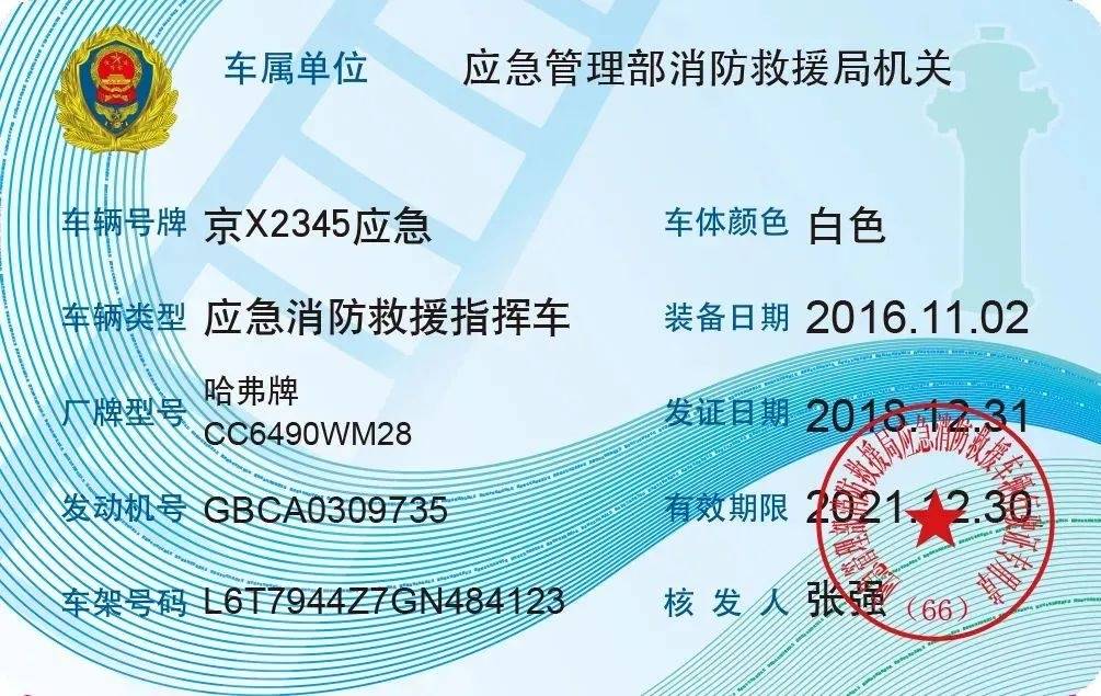 消防救援车号牌,行驶证及喷涂式样标准_搜狐汽车_搜狐网