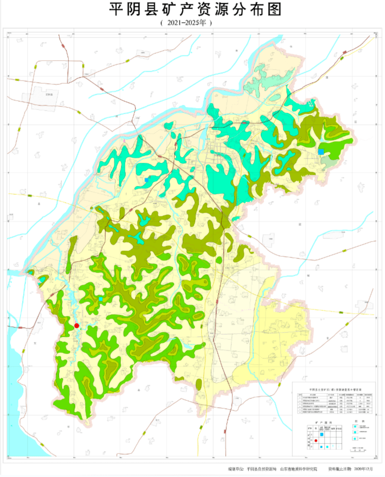 该矿区位于平阴县西南约22km,行政区划属平阴县东阿镇,面积1.