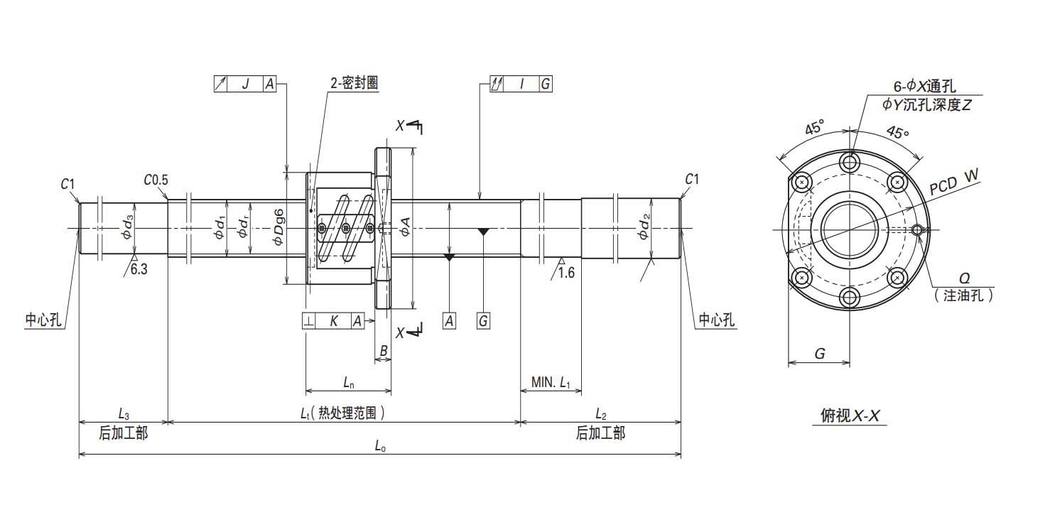 丝杠轴承滚珠安装法图片