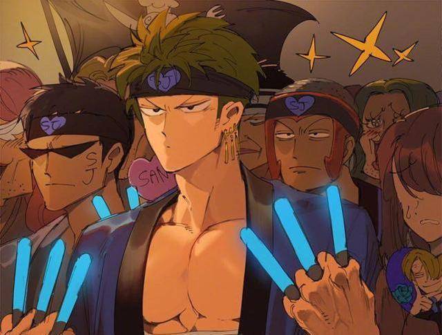 海贼王索隆山治二十年老cp同人系列,什么佩罗拉日和都靠边站_山治和