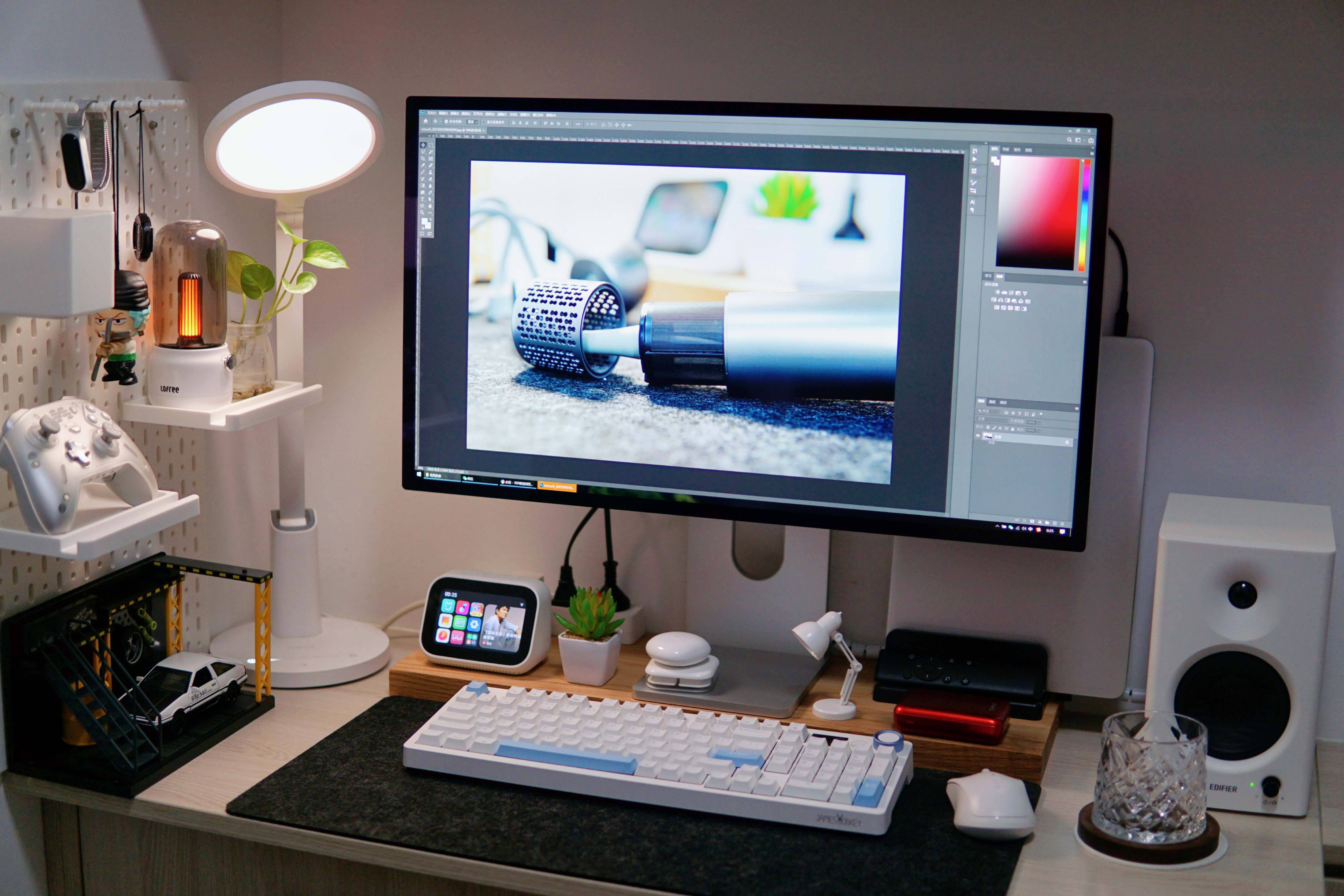 苹果studio display显示器平替,我用酷优客5k 笔电 ipad组一套桌面_支