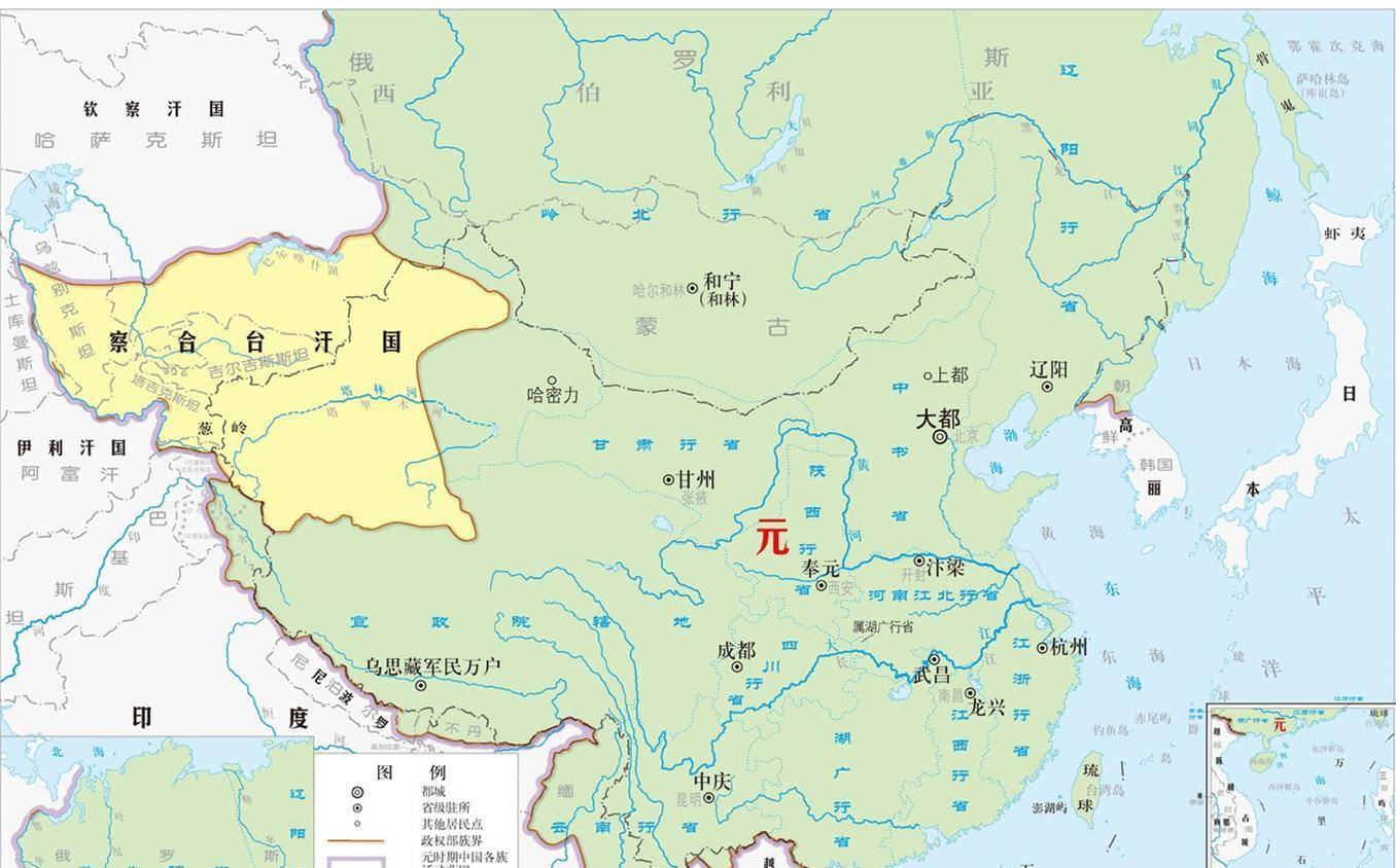 元朝领土到底有多大?最北真的到北冰洋了吗?郭沫若版对吗?_地区_面积_