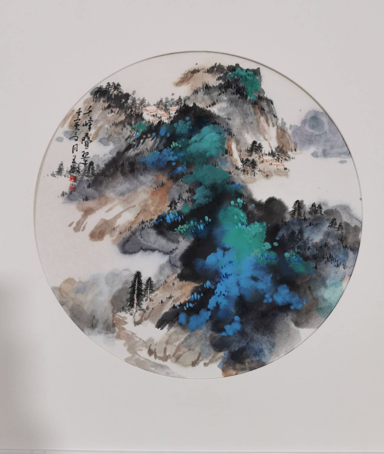 【画作】画家王敏笔下画作里的世界,色彩斑斓,浩渺生烟_中国_水墨