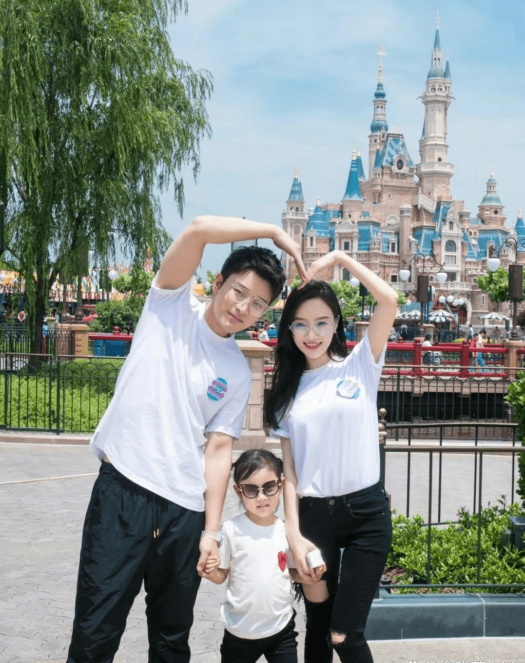 贾乃亮,李小璐晒全家福上热搜,网友:他俩为女儿复合了?