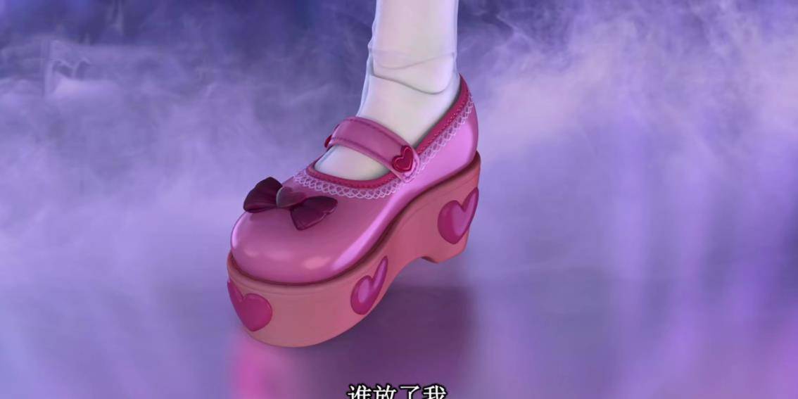 新鞋采用小腿中部白袜造型,乐公主的新鞋最稀有_罗丽白_鞋子_粉色