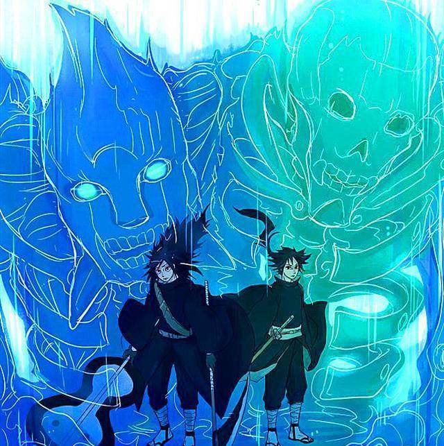 画师对须佐能乎"出手",泉奈全身散发青色光芒,镜的秘密被揭开_宇智波