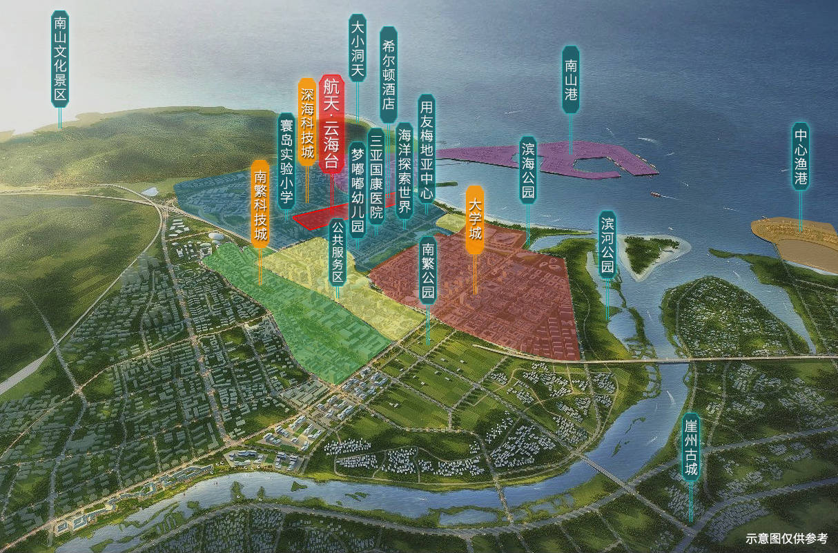 三亚崖州湾航天云海台二期户型图实景图周边配套设施地图