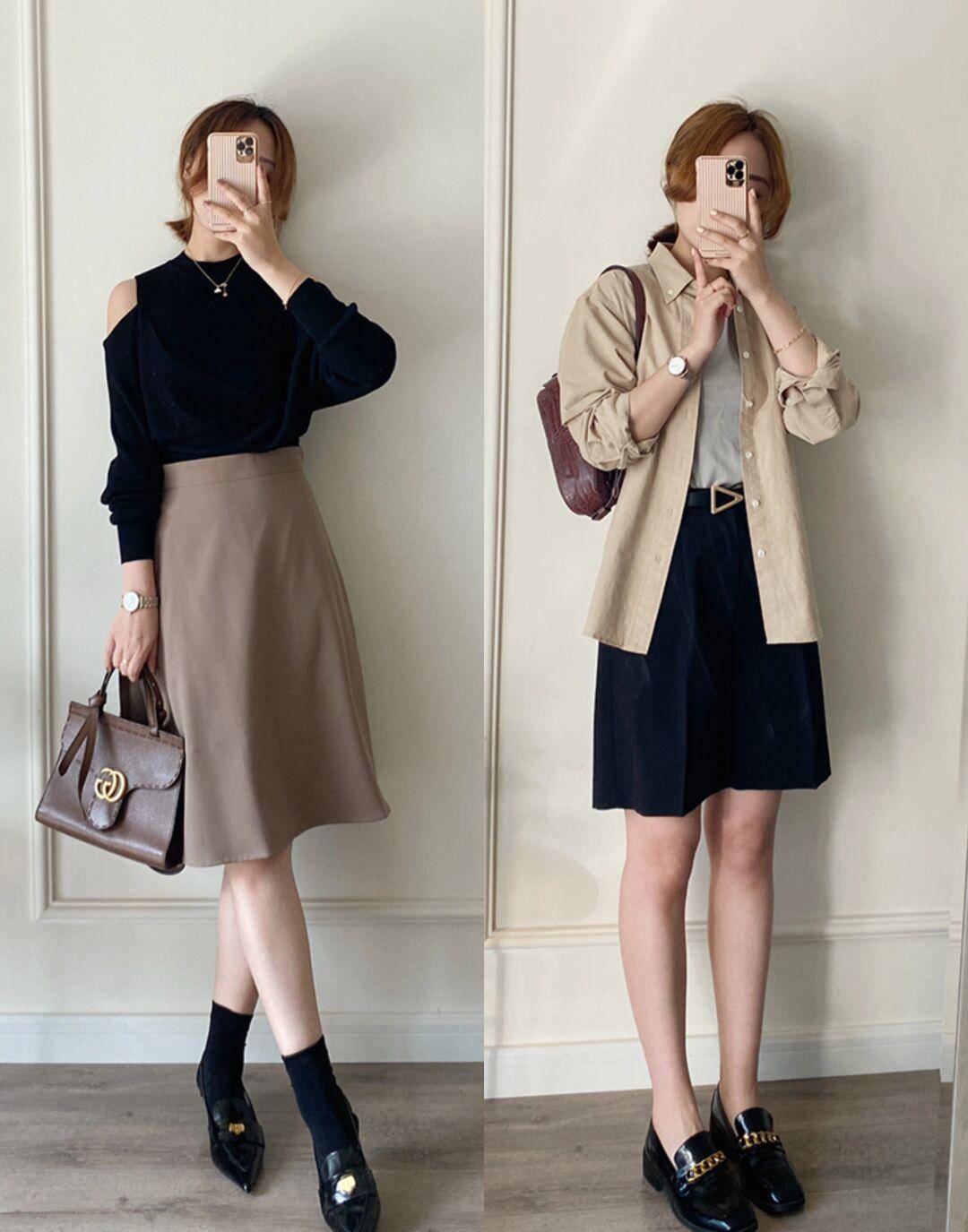 《韩系高知风》秋季专属!搭配的款式和颜色都很美_风格_特点_外套