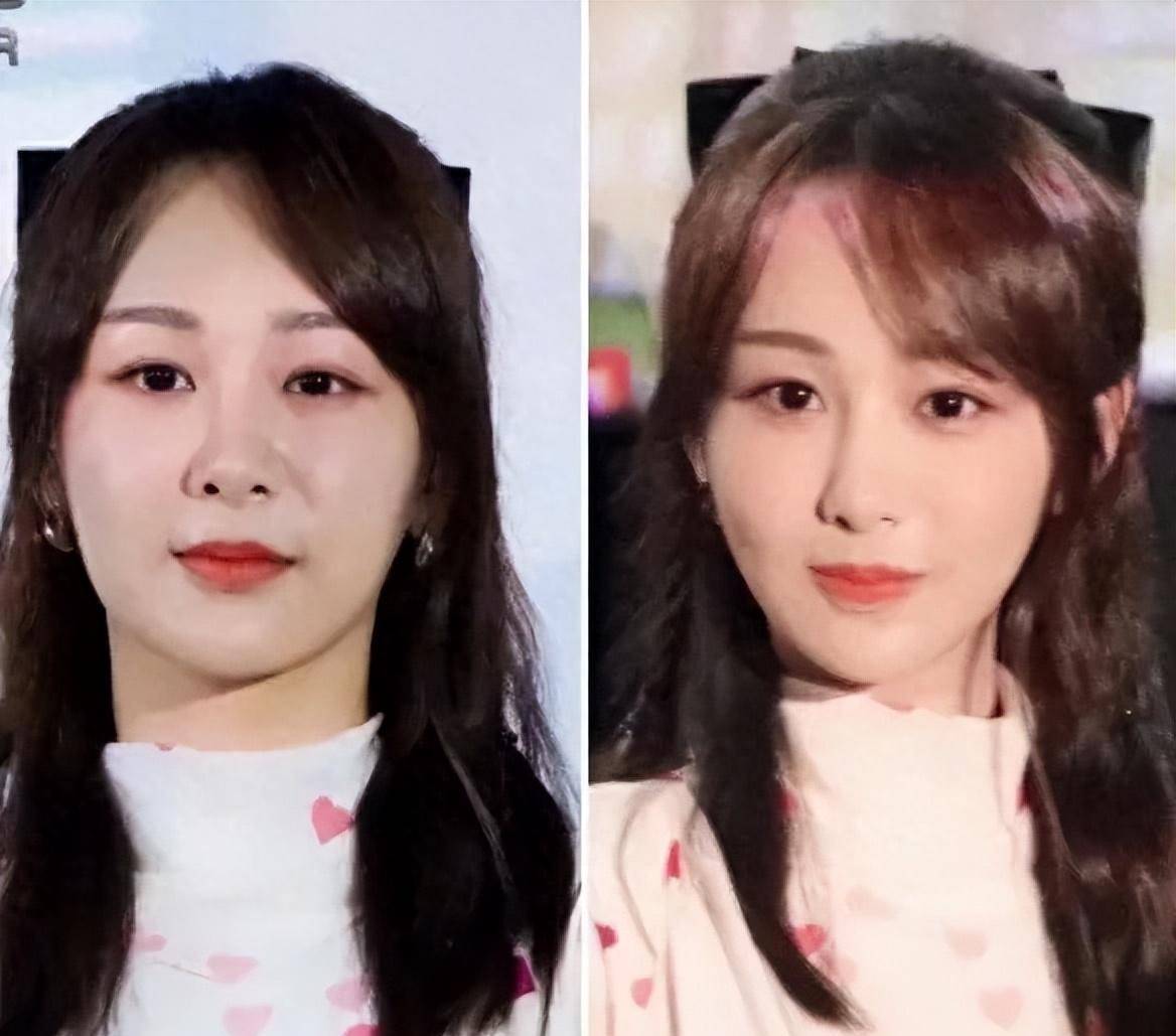 杨紫路演精修美图被拆穿,跟现场视频差距大,颜值身材依旧灾难_图像