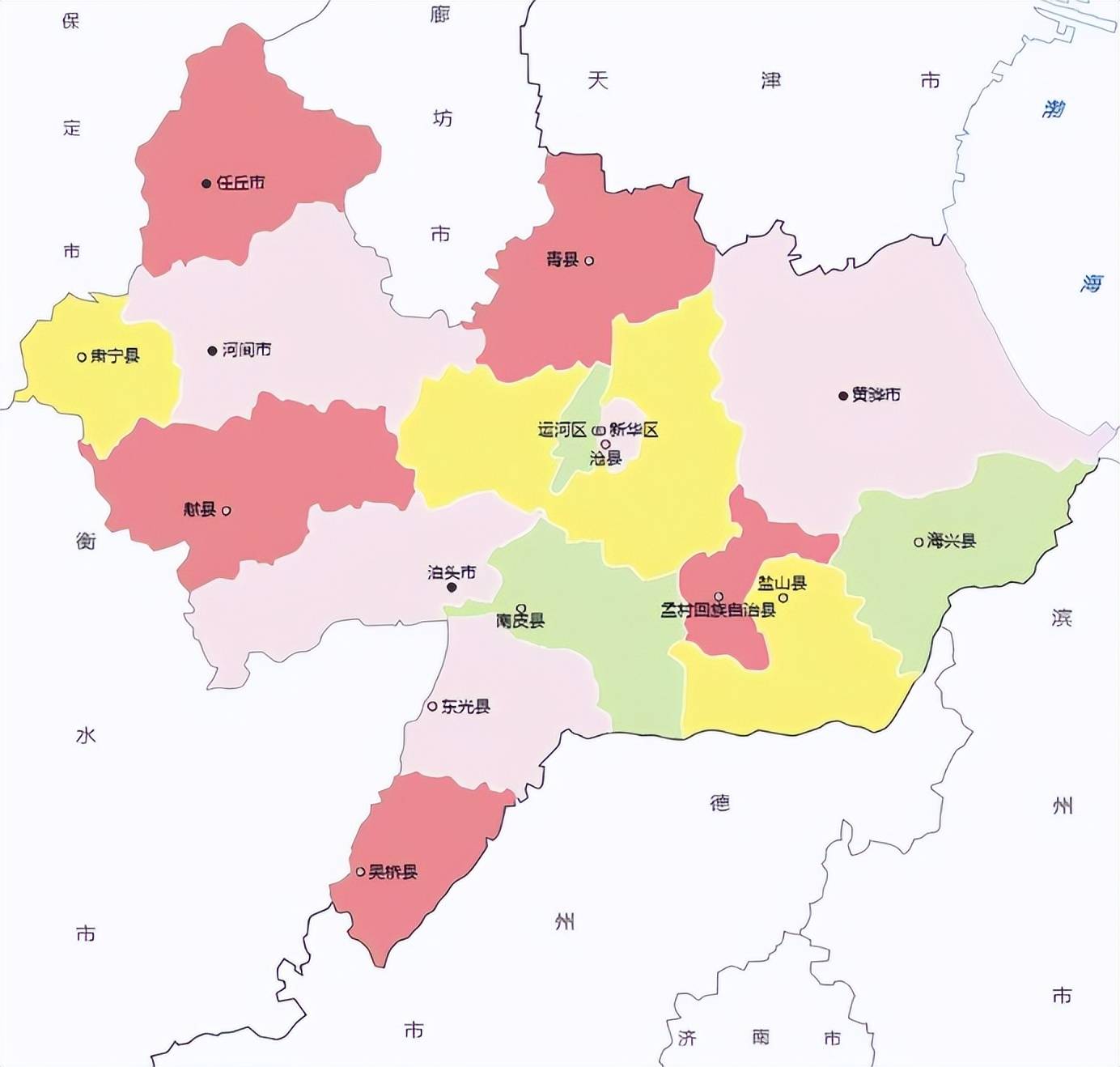 沧州市的辖区调整,河北省的第三大城市,为何有16个区县?