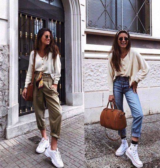 帆布鞋搭配大解密,轻松打造时尚造型!_裙子_运动裤_短裤