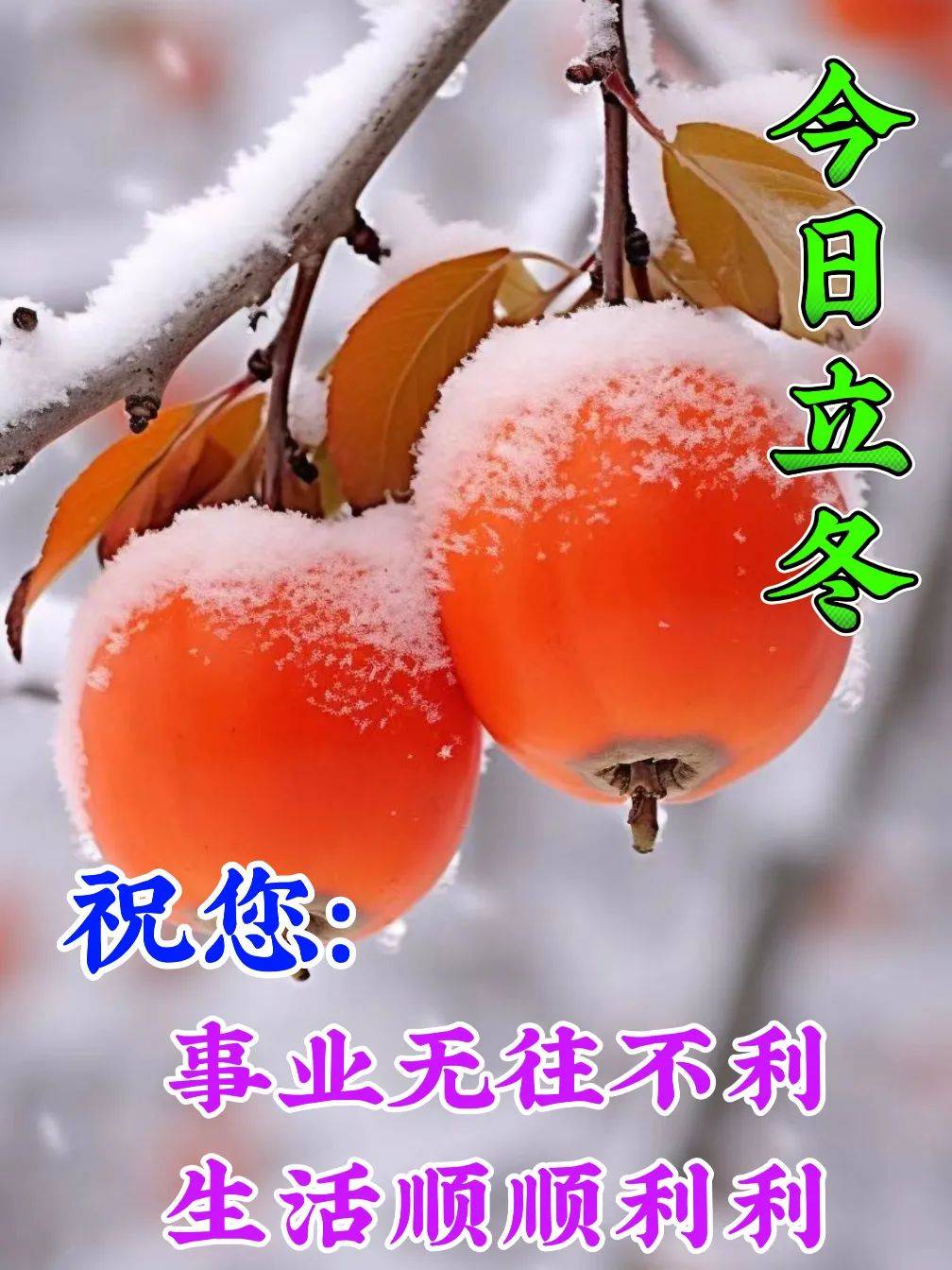 立冬节气图片 祝福语图片