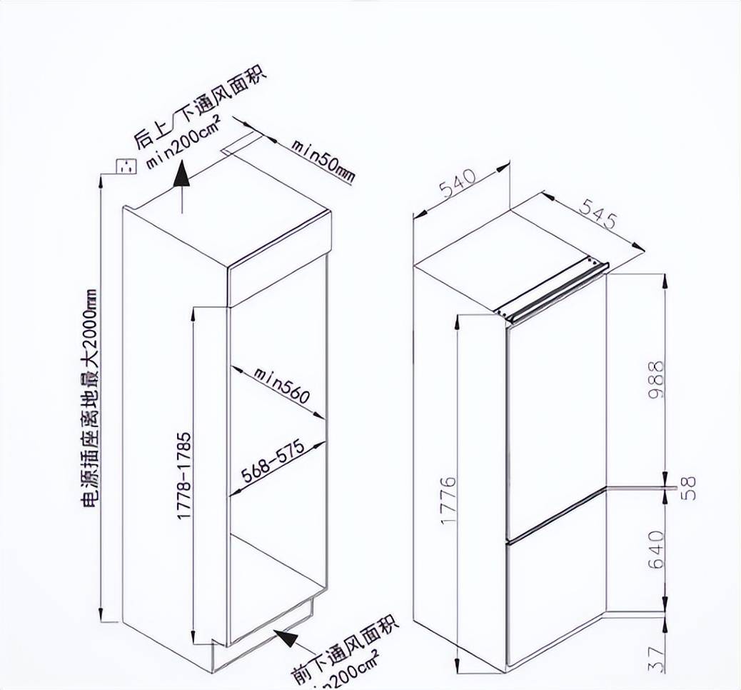 超薄嵌入式冰箱热卖?掌握这4点再考虑要不要买_保鲜_容量_散热