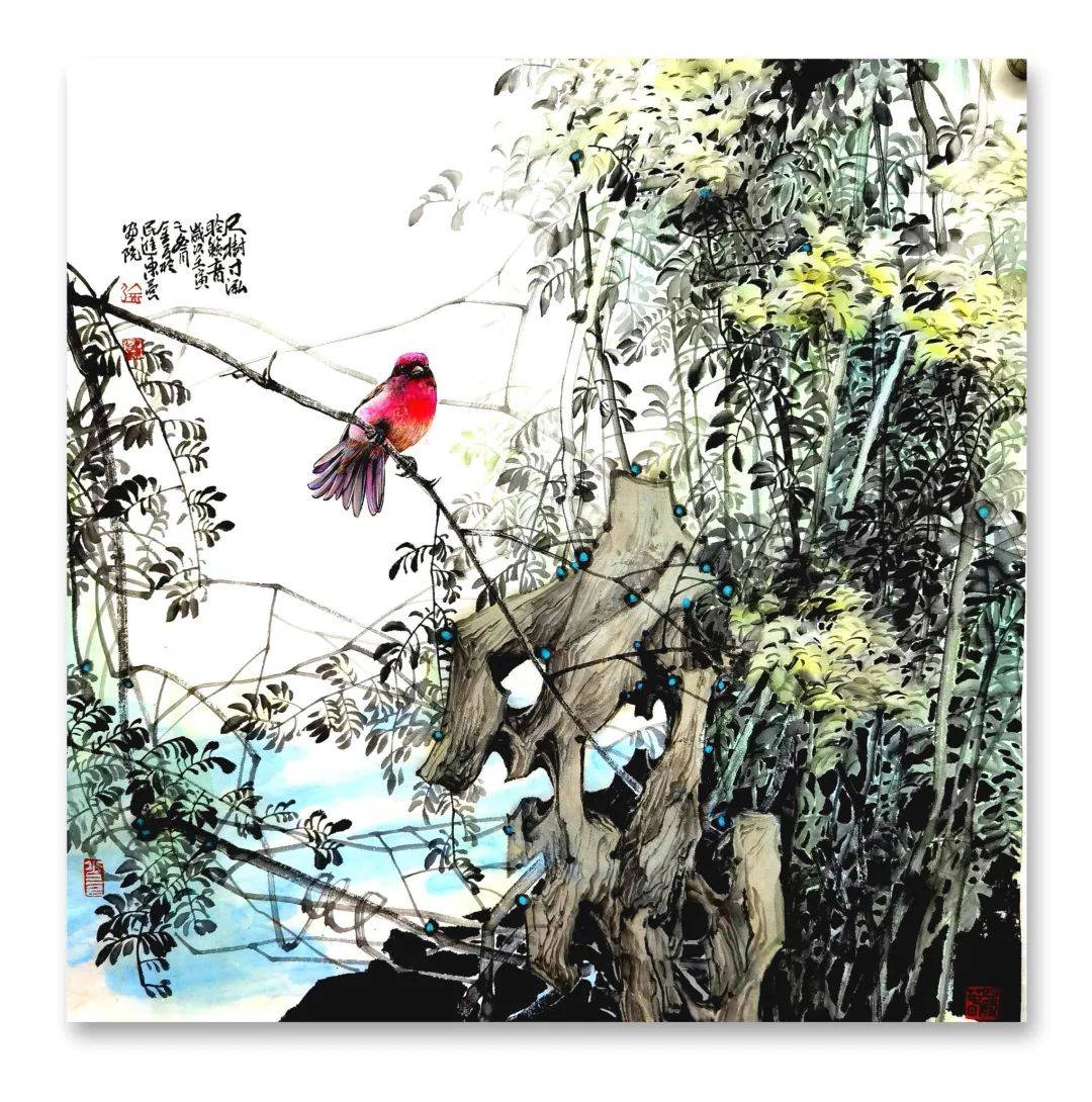 艺评|笔墨纵横写逸气一一品读王锡强花鸟画作_中国楹联学会_cmx_东营