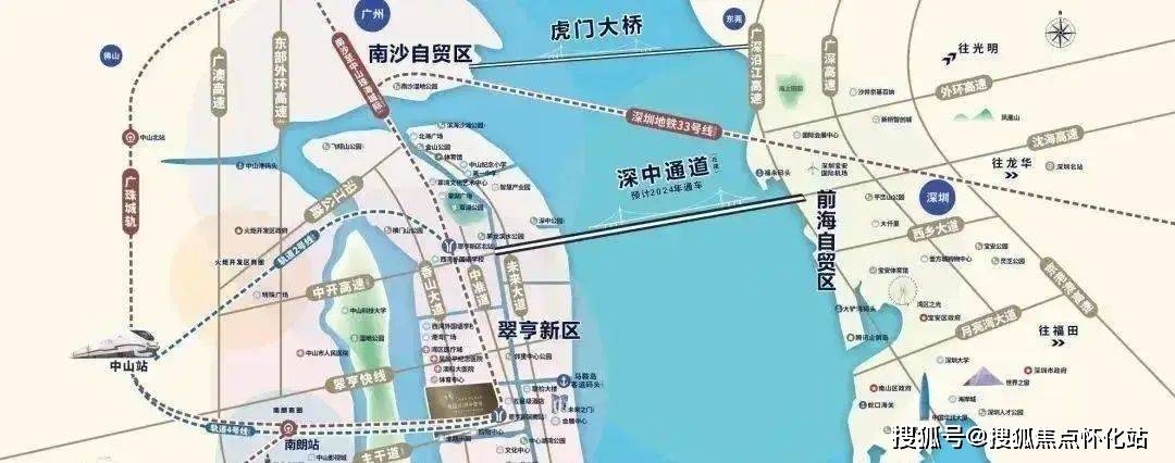 澳門國際機場四條超級通道:深中通道,深珠通道,港珠澳大橋,虎門大橋